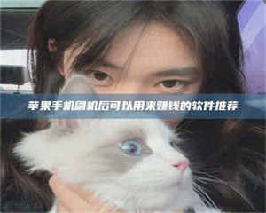 醴陵苹果手机刷机后可以用来赚钱的软件推荐 第1张